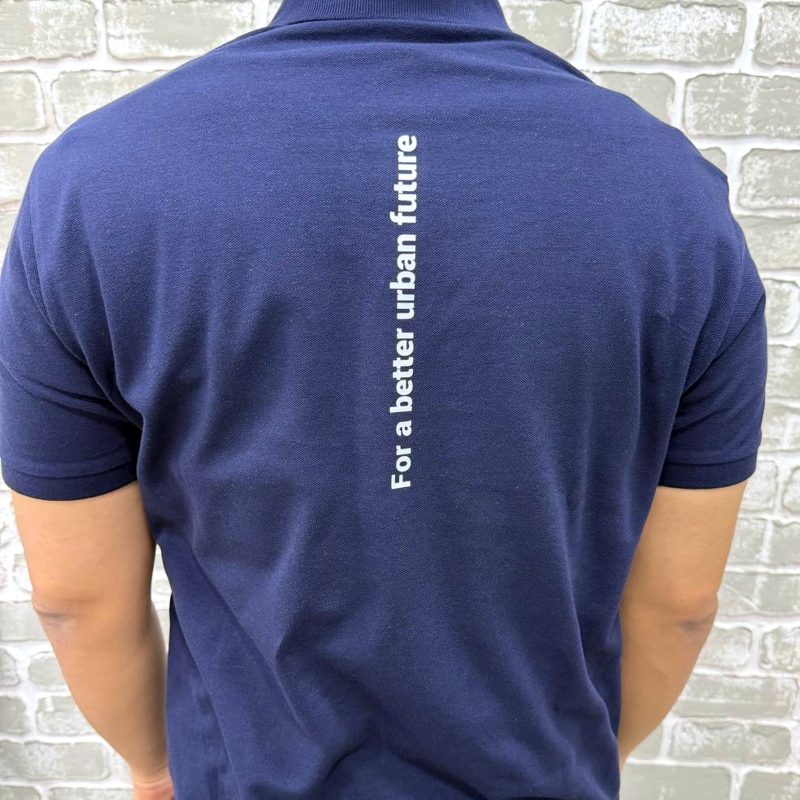 Back print: "For a better urban future"